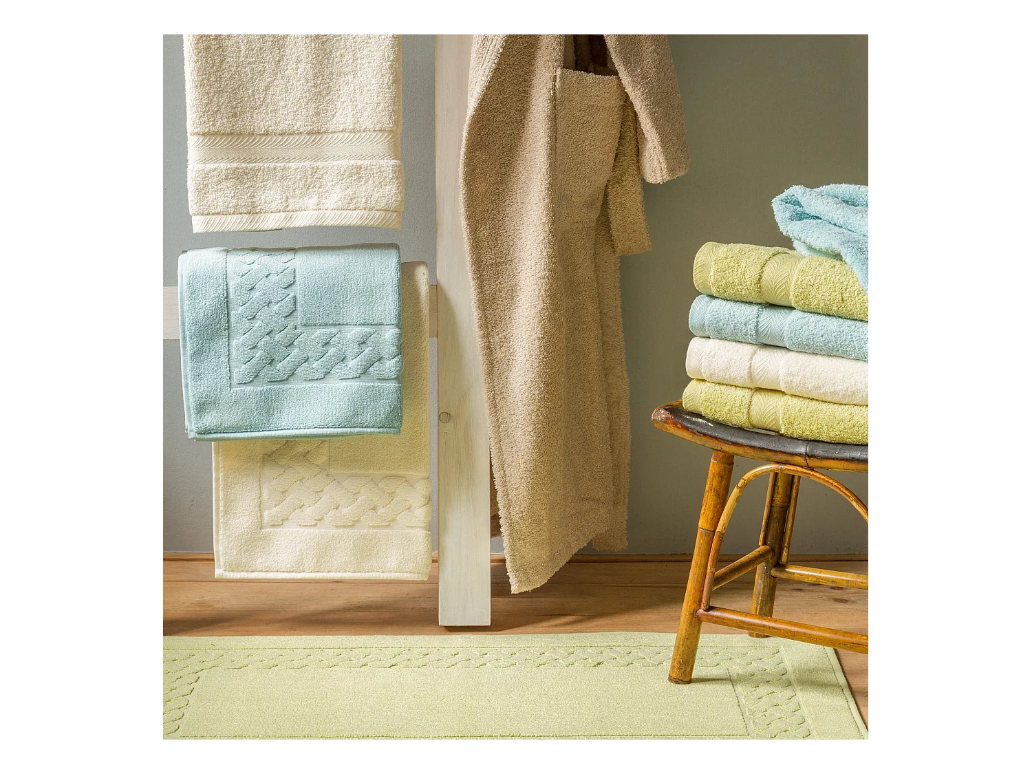 Drap de bain 100x150 cm ROYAL CRESENT Blanc 650 g/m2