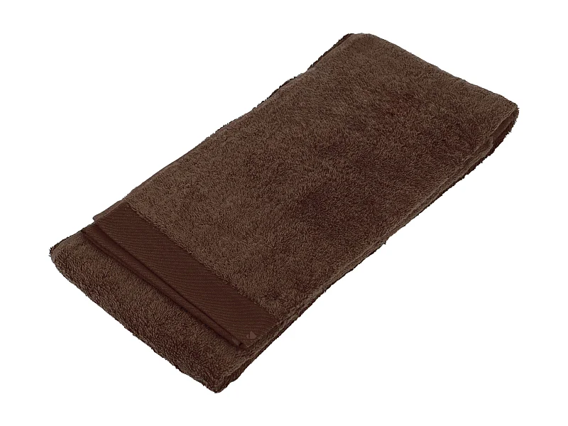 Drap de douche 70x140 cm coton peigné ALBA chocolat