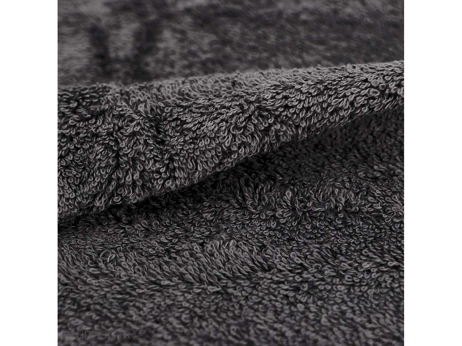 Drap de douche 70x140 cm coton peigné ALBA anthracite