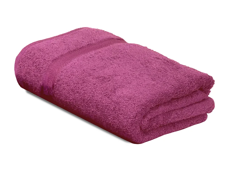 Drap de douche 70x140 cm ROYAL CRESENT Rose Vin 650 g/m2