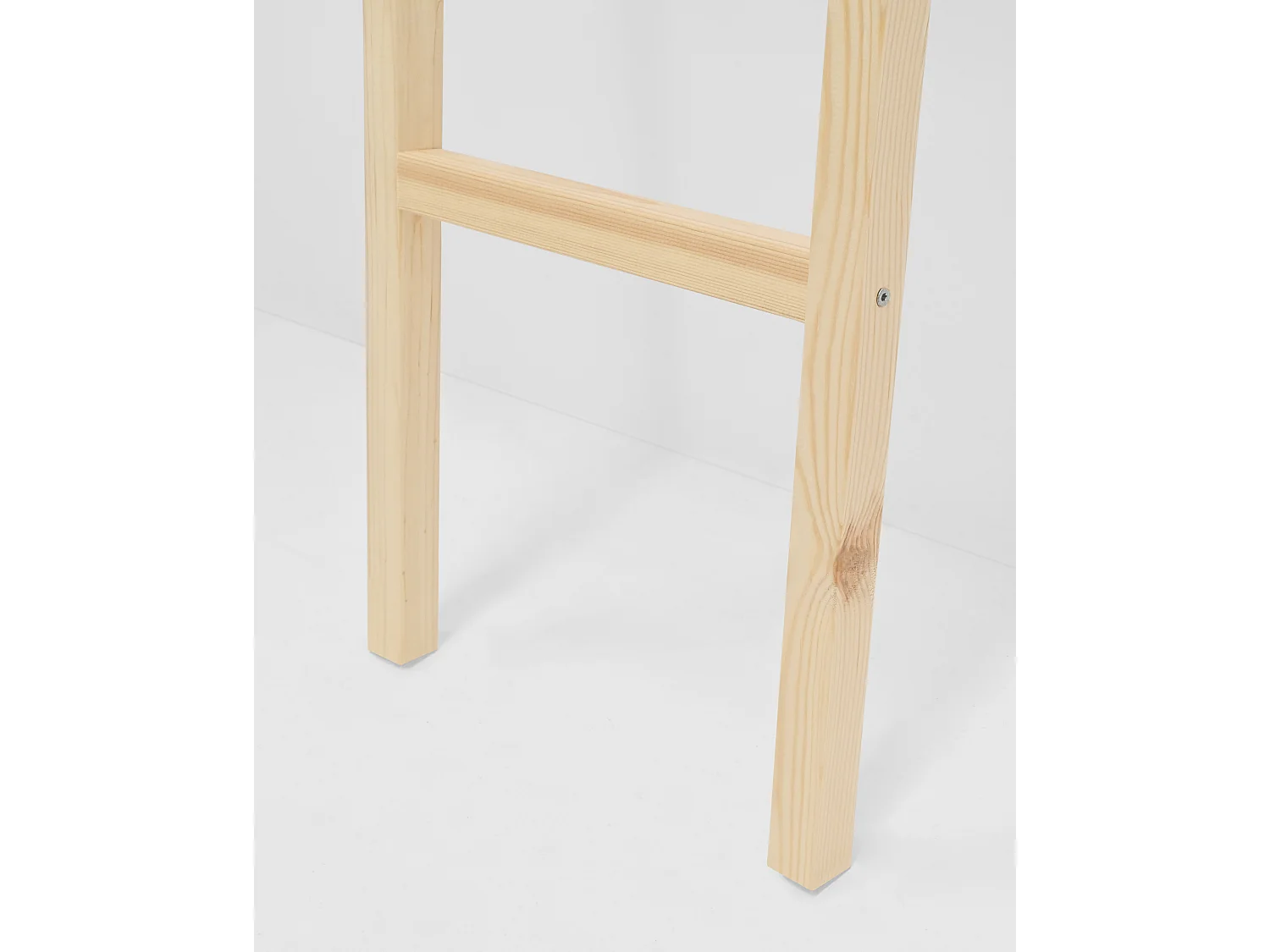 Escalera de madera maciza en tono natural de 118x41cm - STAIRS - DECOWOOD