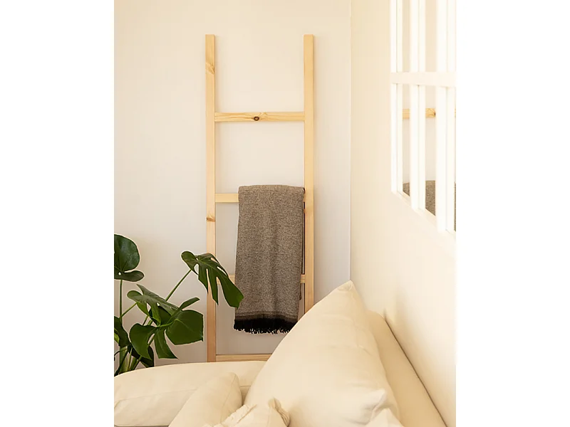 Échelle en bois de pin naturelle 41x150cm - STAIRS - DECOWOOD