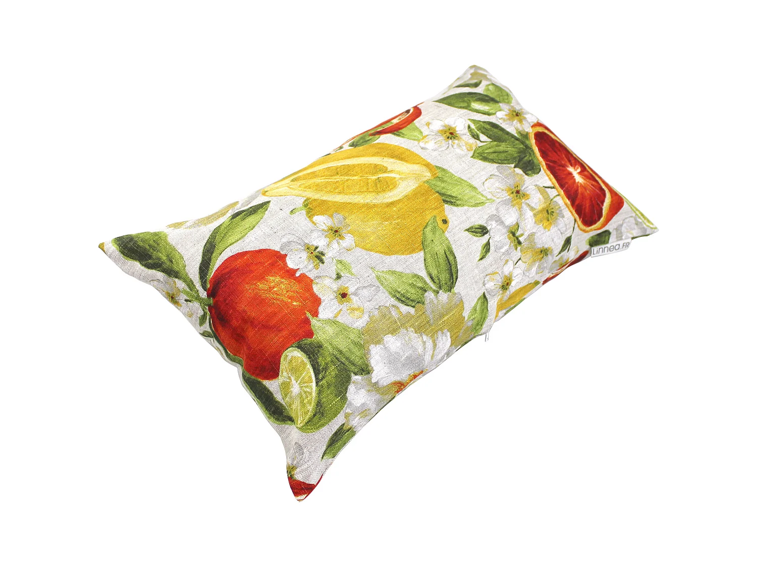 Housse de coussin 30x50 cm GALLINA Agrumes 100% Lin