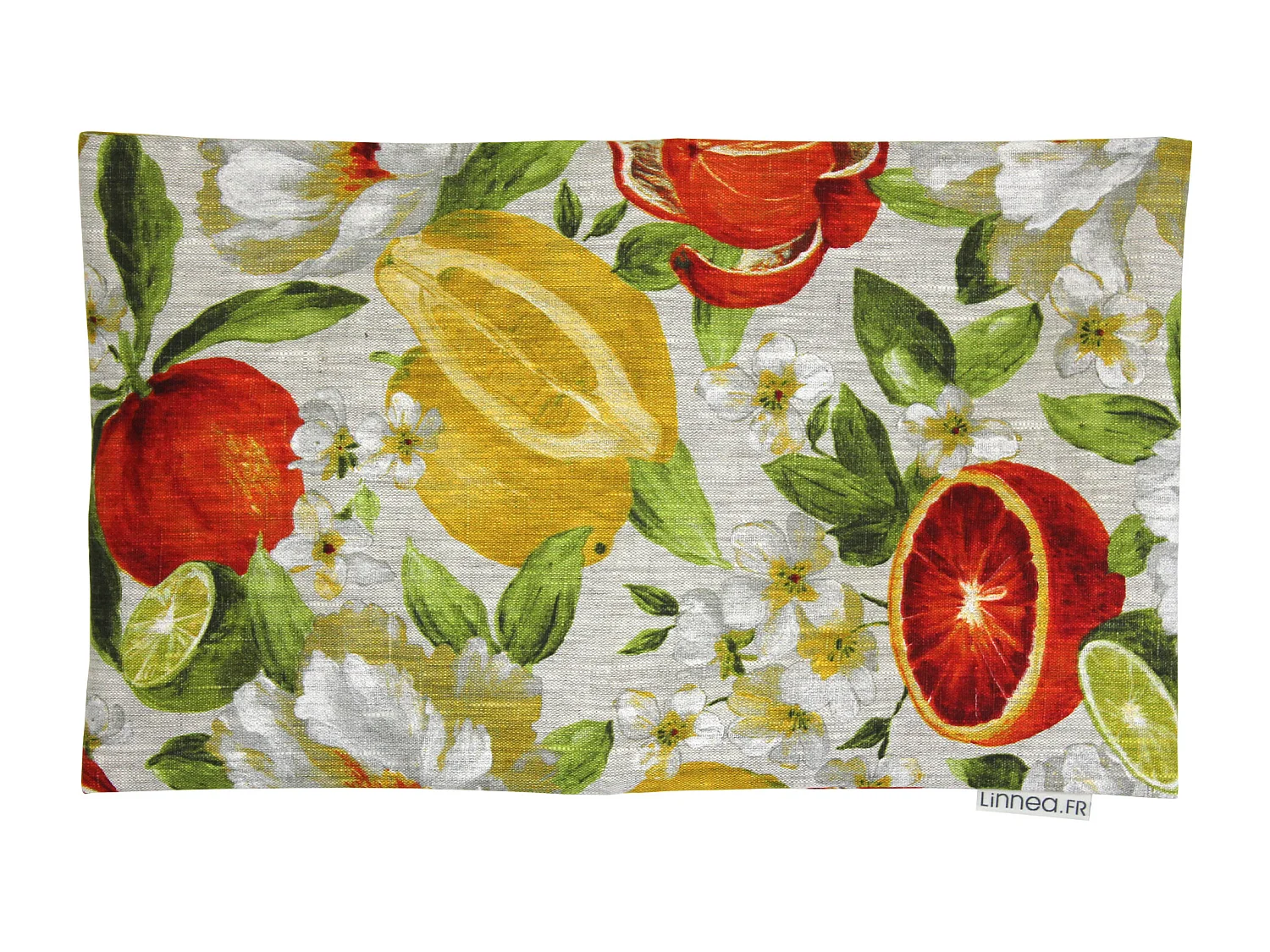 Housse de coussin 30x50 cm GALLINA Agrumes 100% Lin