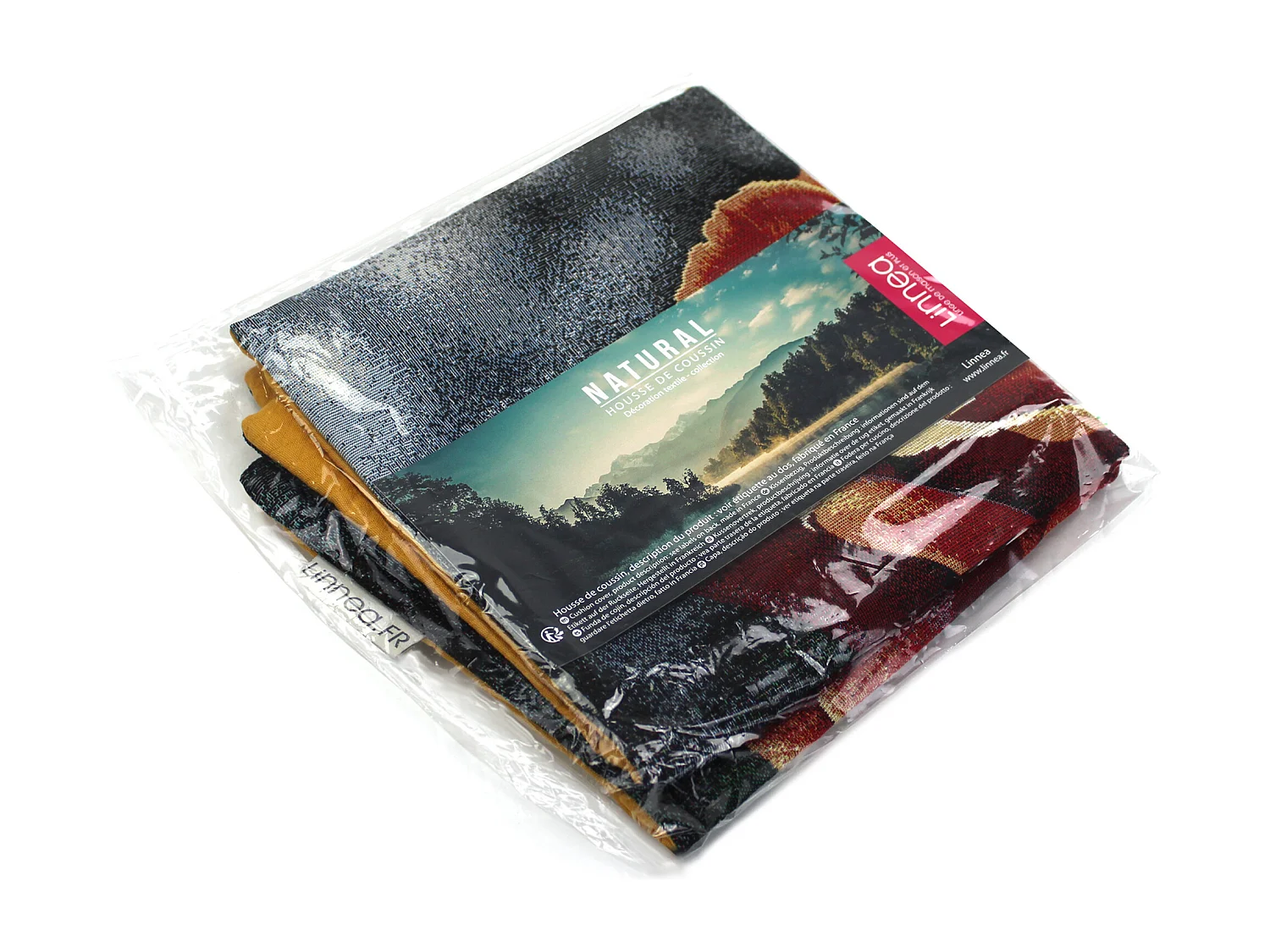 Housse de coussin 45x45 cm ADRANO Rose chatoyante polycoton acrylique