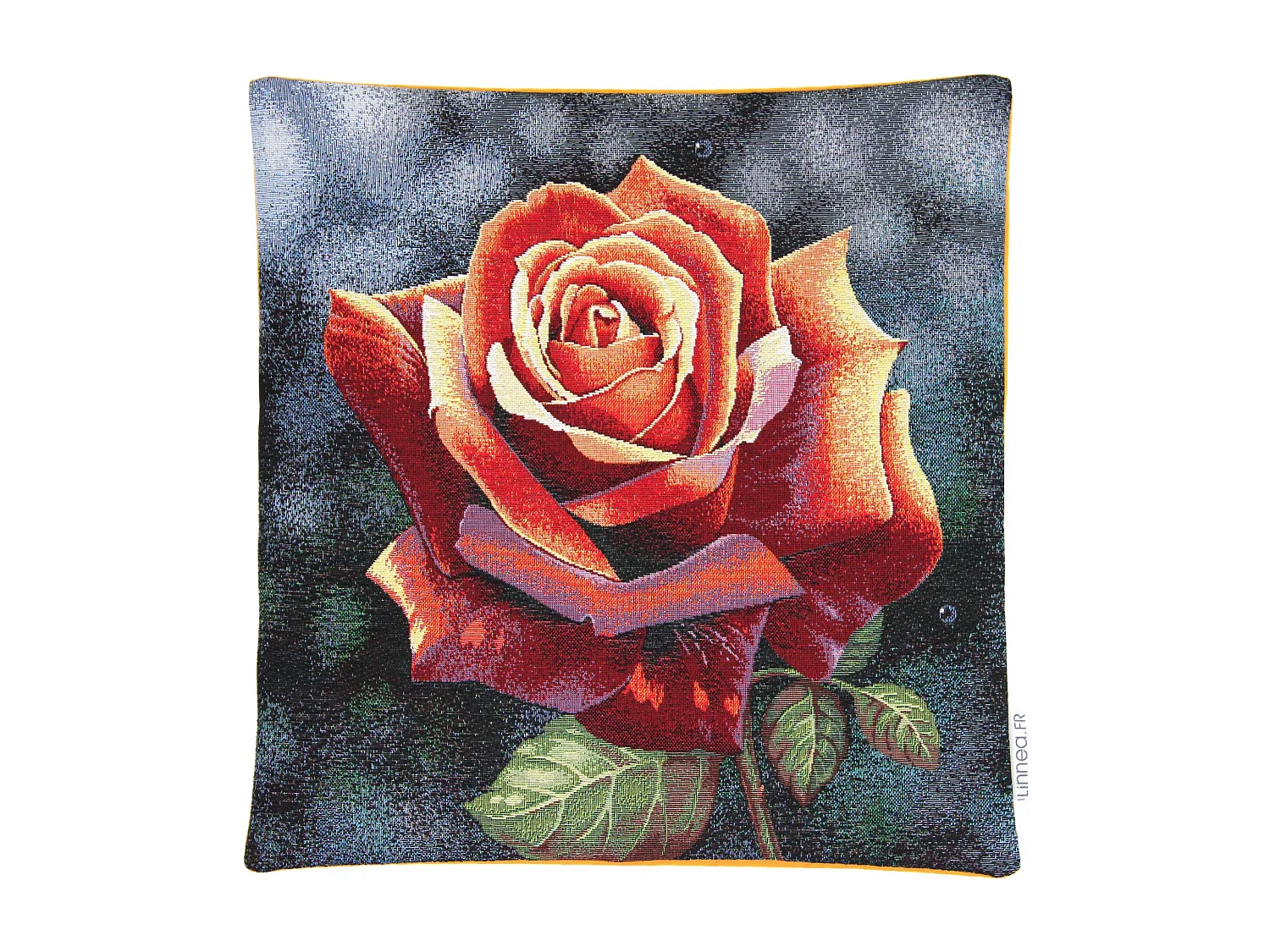 Housse de coussin 45x45 cm ADRANO Rose chatoyante polycoton acrylique