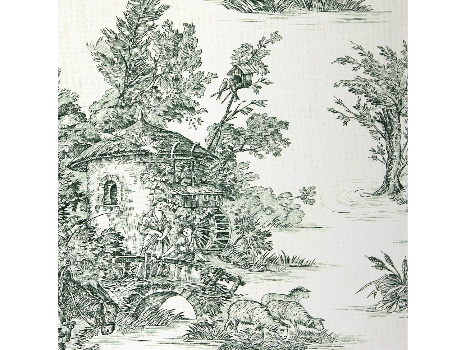 Housse de coussin 45x45 cm CAMINO Pays fermier en couleur coton