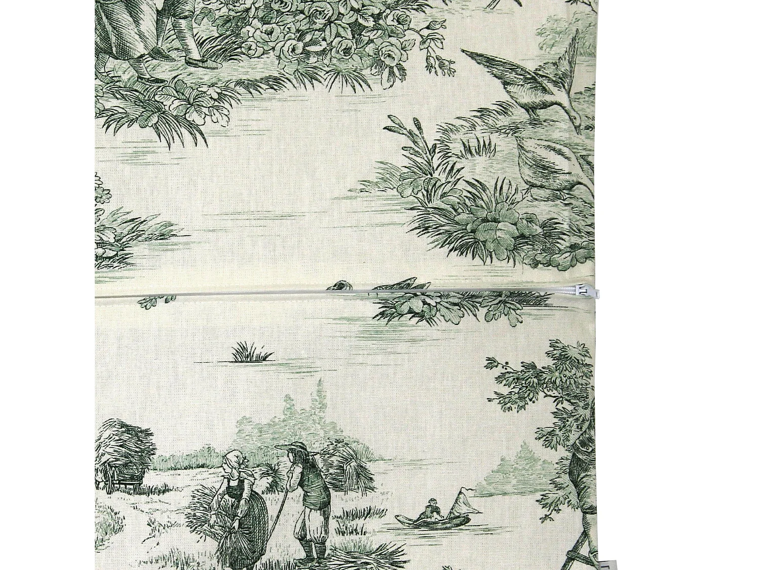 Housse de coussin 45x45 cm CAMINO Pays fermier en couleur coton