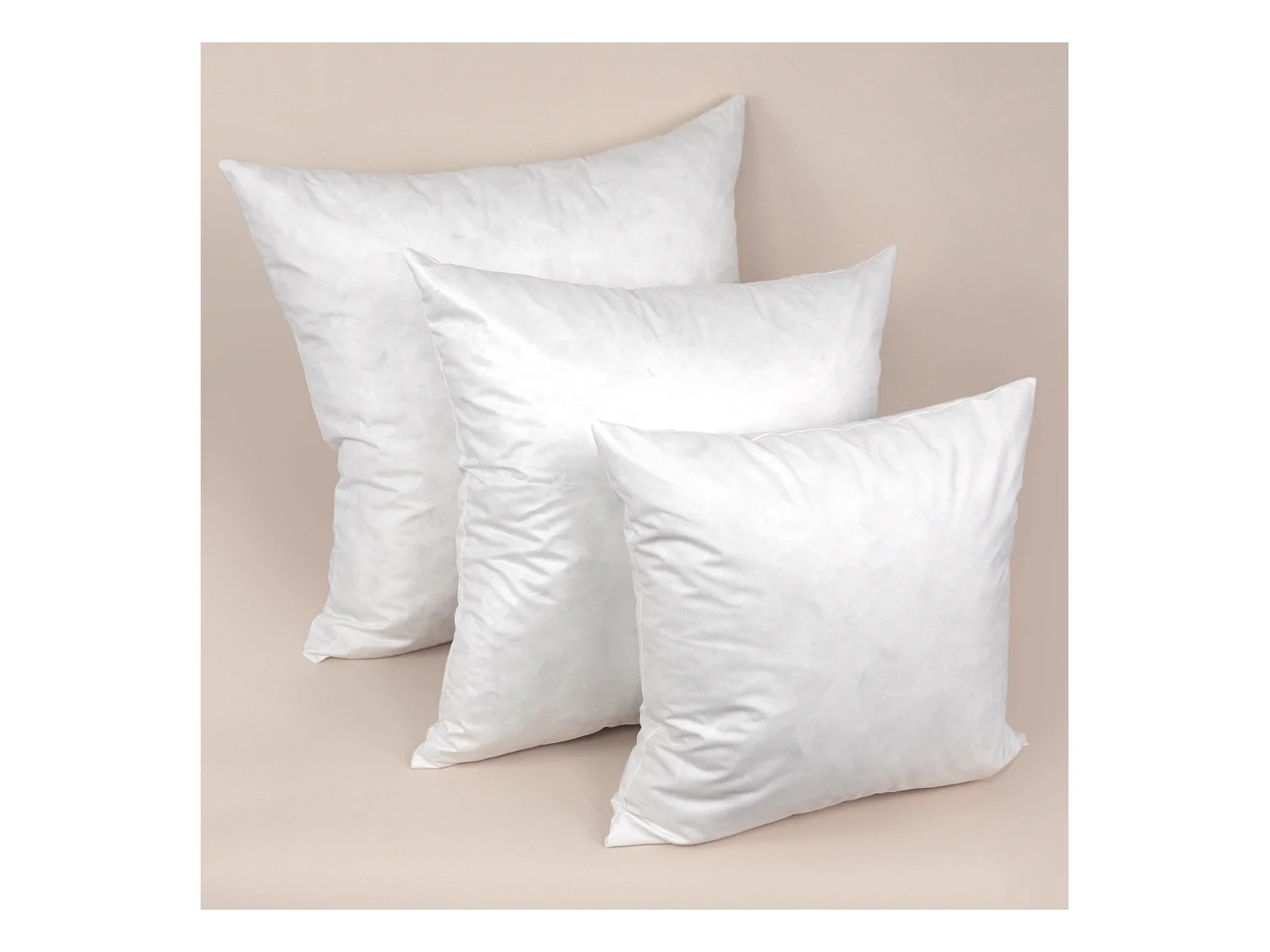 Coussin à recouvrir 60x60 cm garnissage 100% Plumettes de canards coussin Plumes