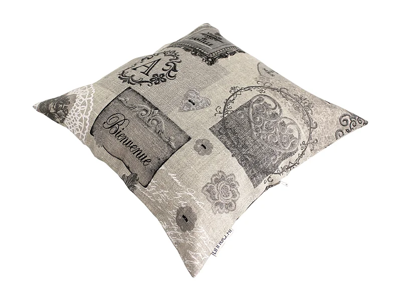 Housse de coussin 45x45 cm GAVELLI Welcome 100% Lin