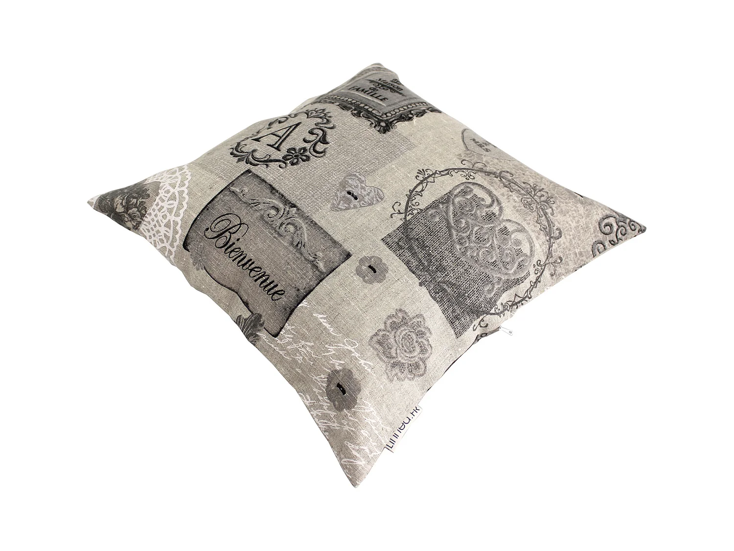 Housse de coussin 45x45 cm GAVELLI Welcome 100% Lin