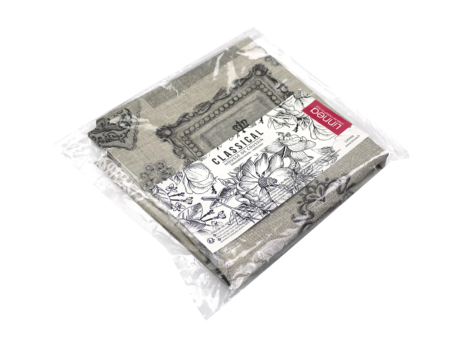 Housse de coussin 45x45 cm GAVELLI Welcome 100% Lin