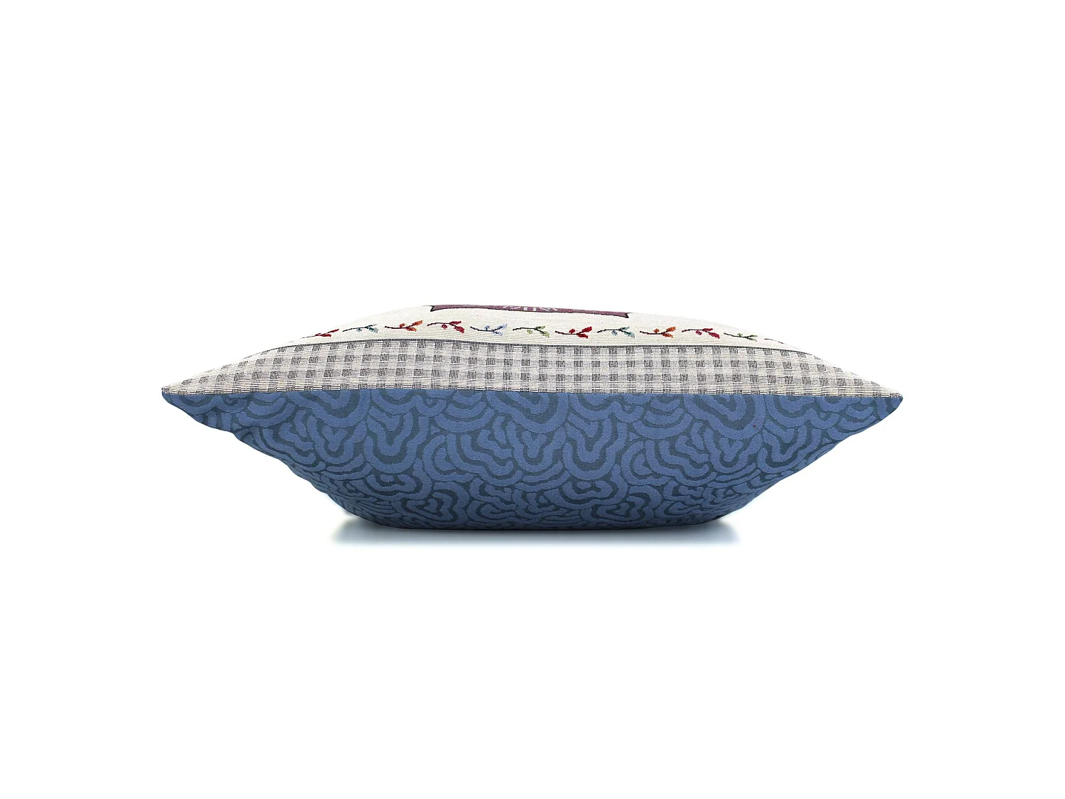 Housse de coussin 45x45 cm TONARA Chouette amoureuse polycoton acrylique