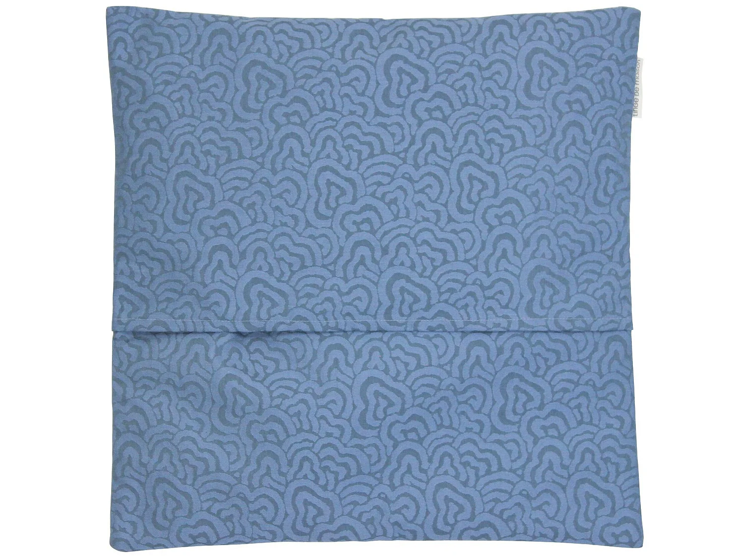 Housse de coussin 45x45 cm TONARA Chouette amoureuse polycoton acrylique