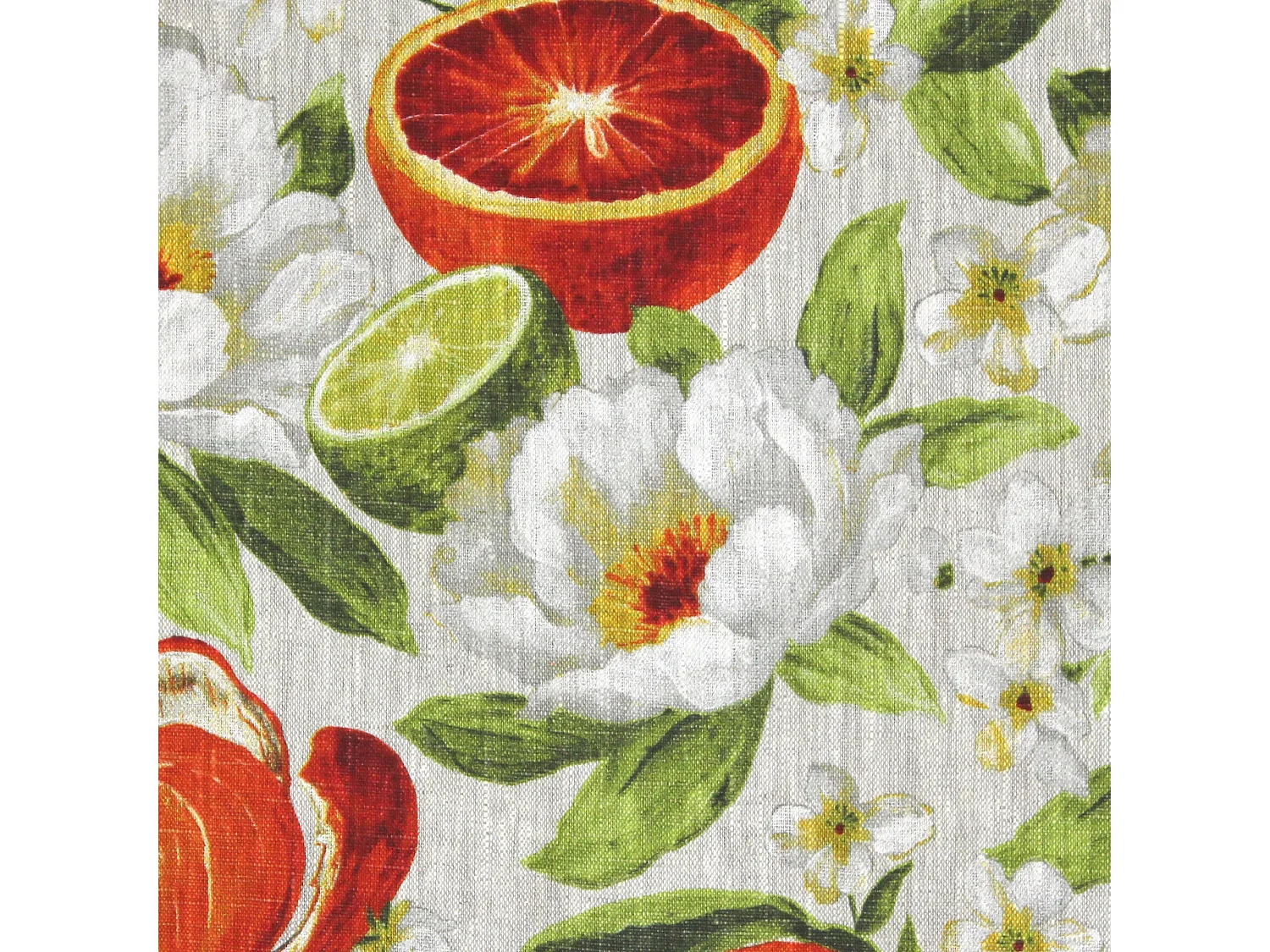 Housse de coussin 45x45 cm GALLINA Agrumes 100% Lin