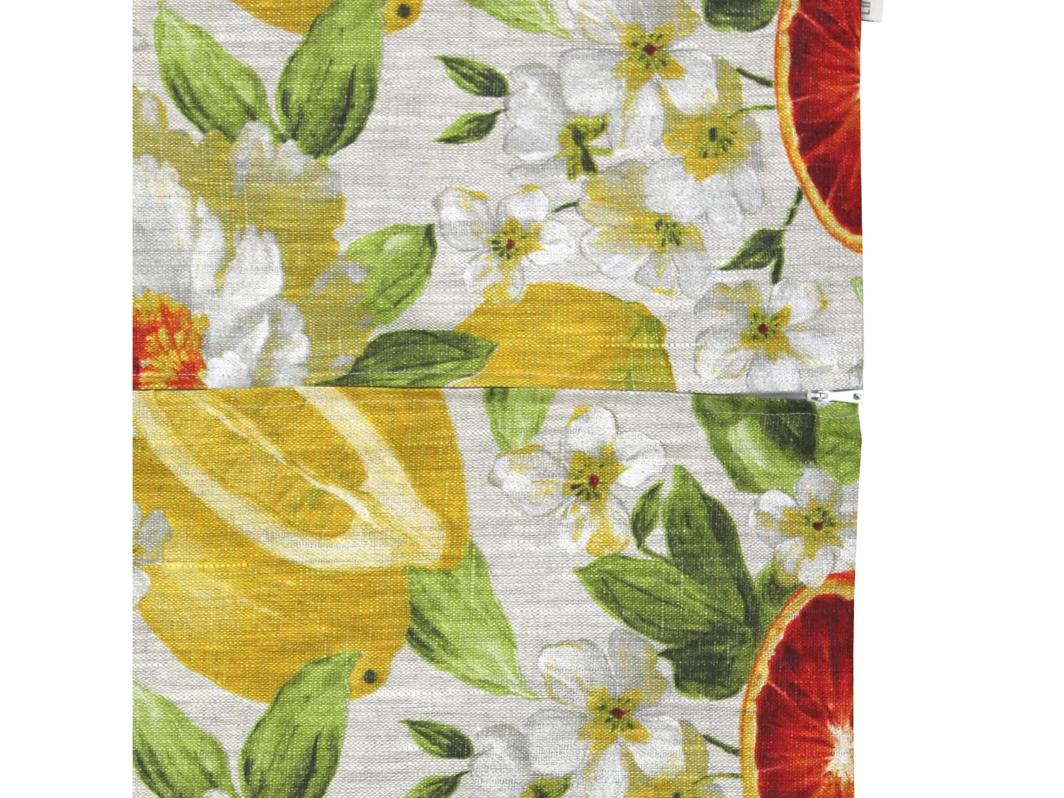 Housse de coussin 45x45 cm GALLINA Agrumes 100% Lin