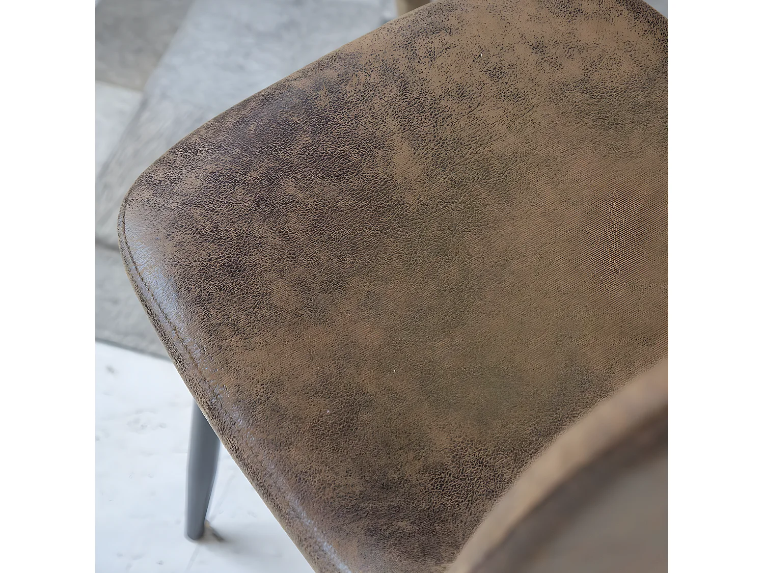 Chaise marron Copenhague (lot de 2)