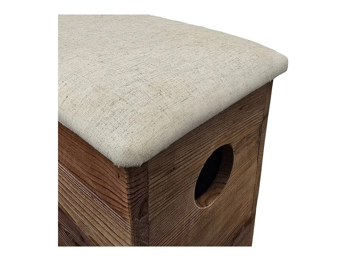 Tabouret en bois recyclé Blaise