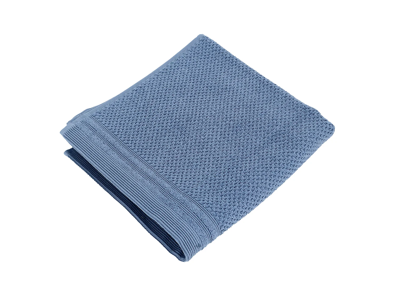 Serviette de toilette 50x100 cm DUNE bleu mer