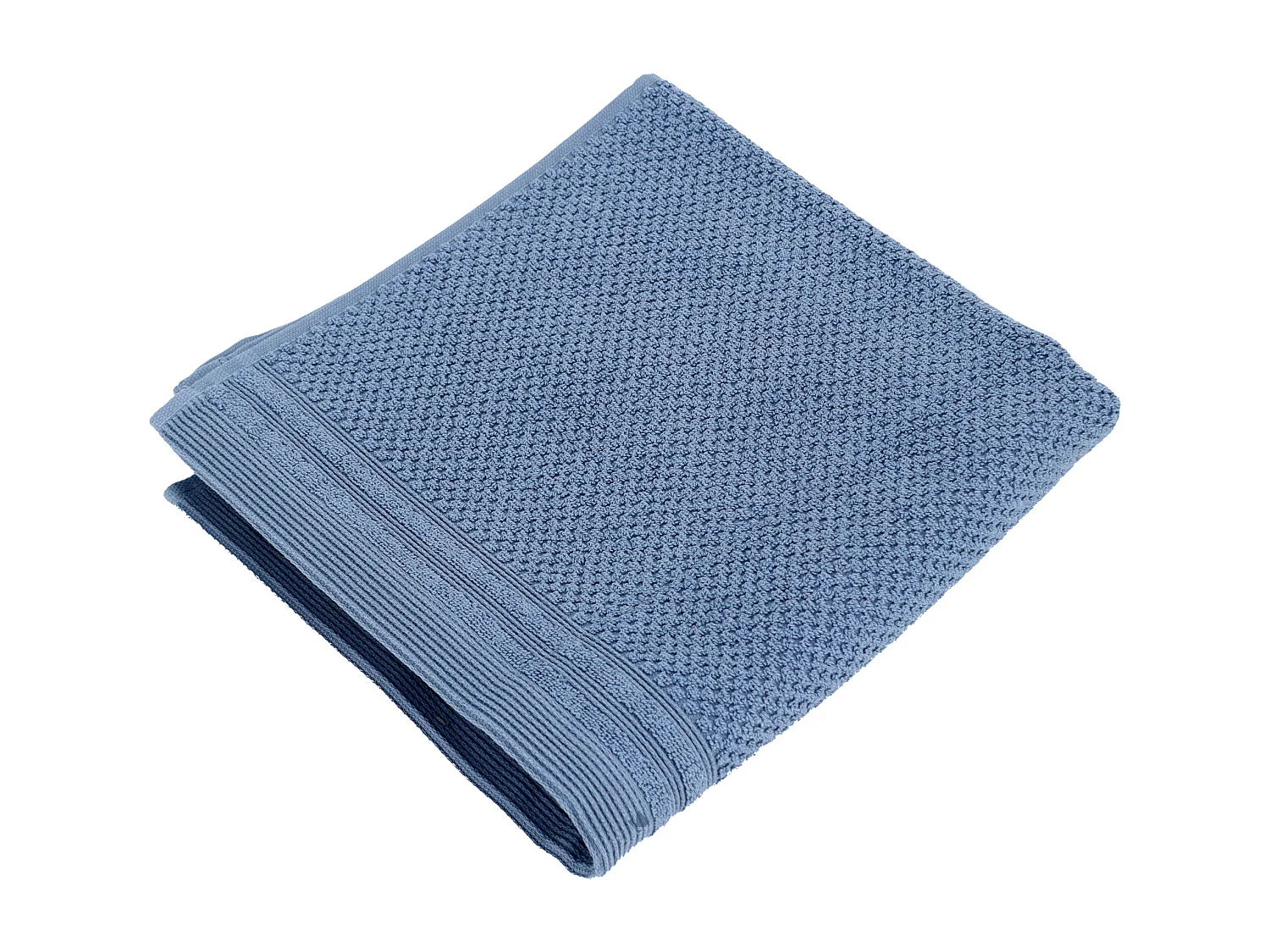 Serviette de toilette 50x100 cm DUNE bleu mer