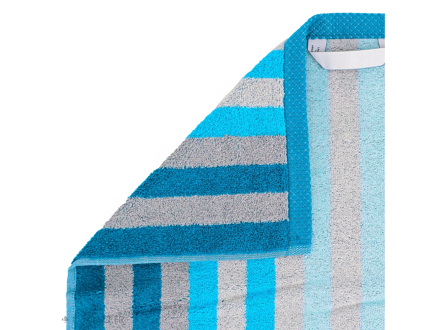 Serviette de toilette 50x100 cm PURE STRIPES turquoise