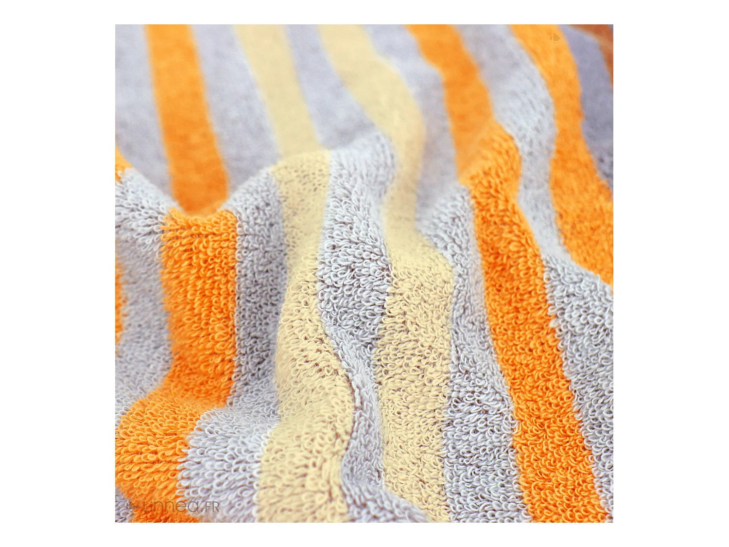 Serviette de toilette 50x100 cm PURE STRIPES butane