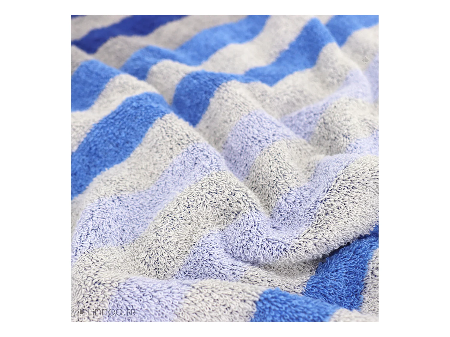 Serviette de toilette 50x100 cm PURE STRIPES bleu mer