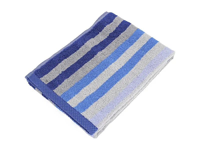Serviette de toilette 50x100 cm PURE STRIPES bleu mer