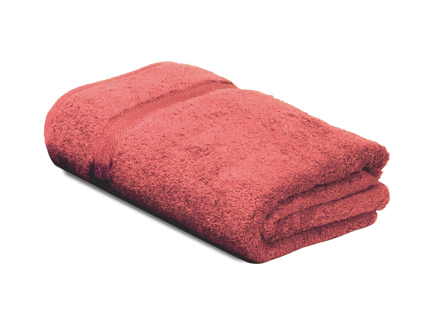 Serviette de toilette 50x100 cm ROYAL CRESENT Rouge Terre Cuite 650 g/m2