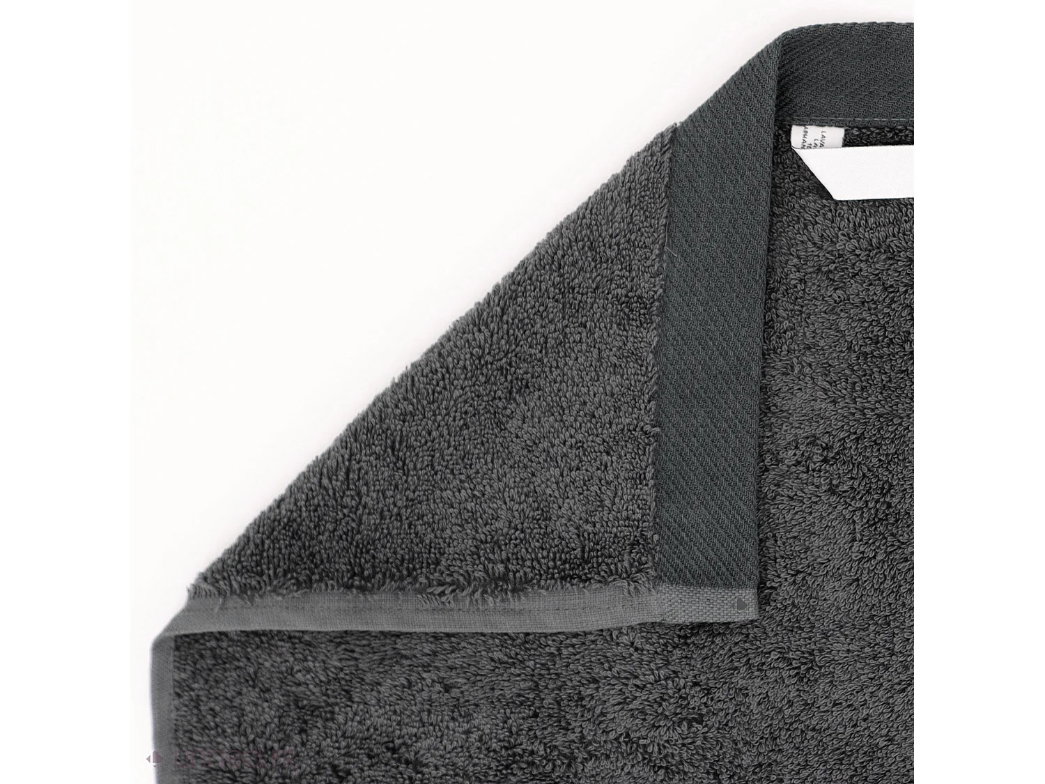 Serviette de toilette 50x100 cm coton peigné ALBA anthracite