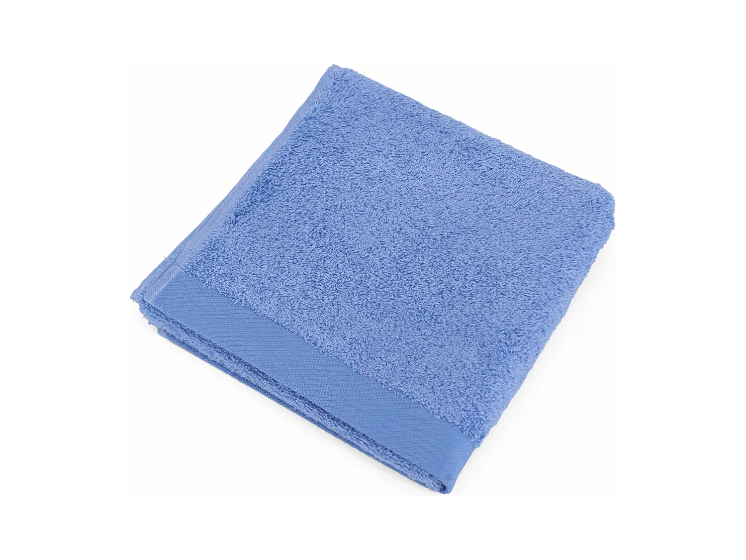 Serviette de toilette 50x100 cm coton peigné ALBA bleu mer