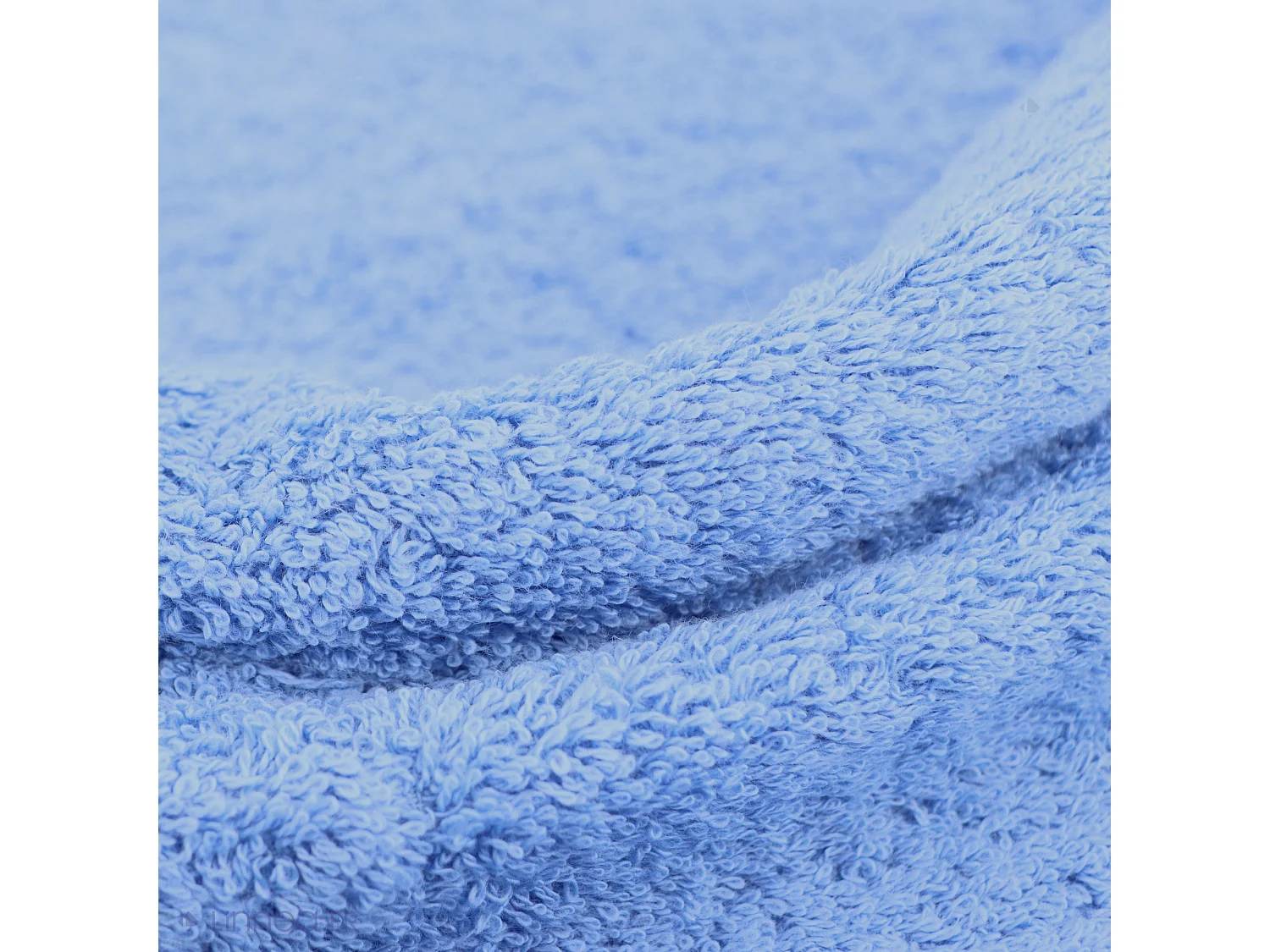 Serviette de toilette 50x100 cm coton peigné ALBA bleu mer