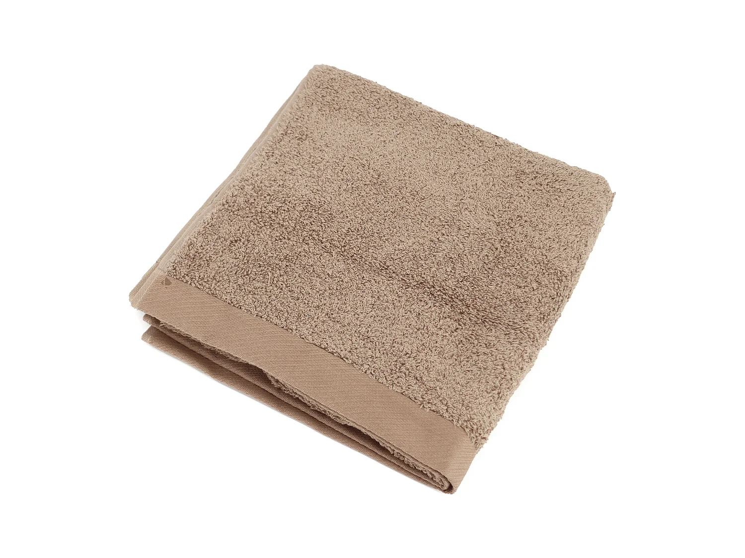 Serviette de toilette 50x100 cm coton peigné ALBA taupe