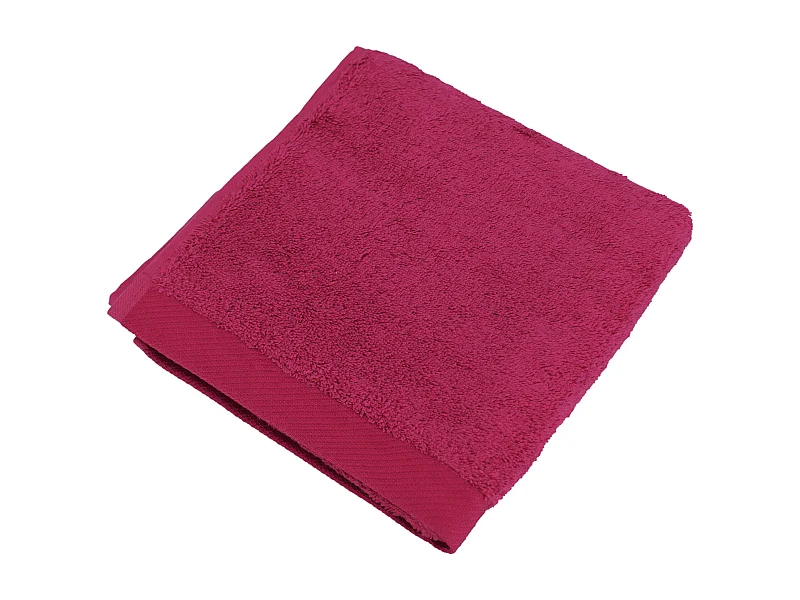 Serviette de toilette 50x100 cm coton peigné ALBA prune