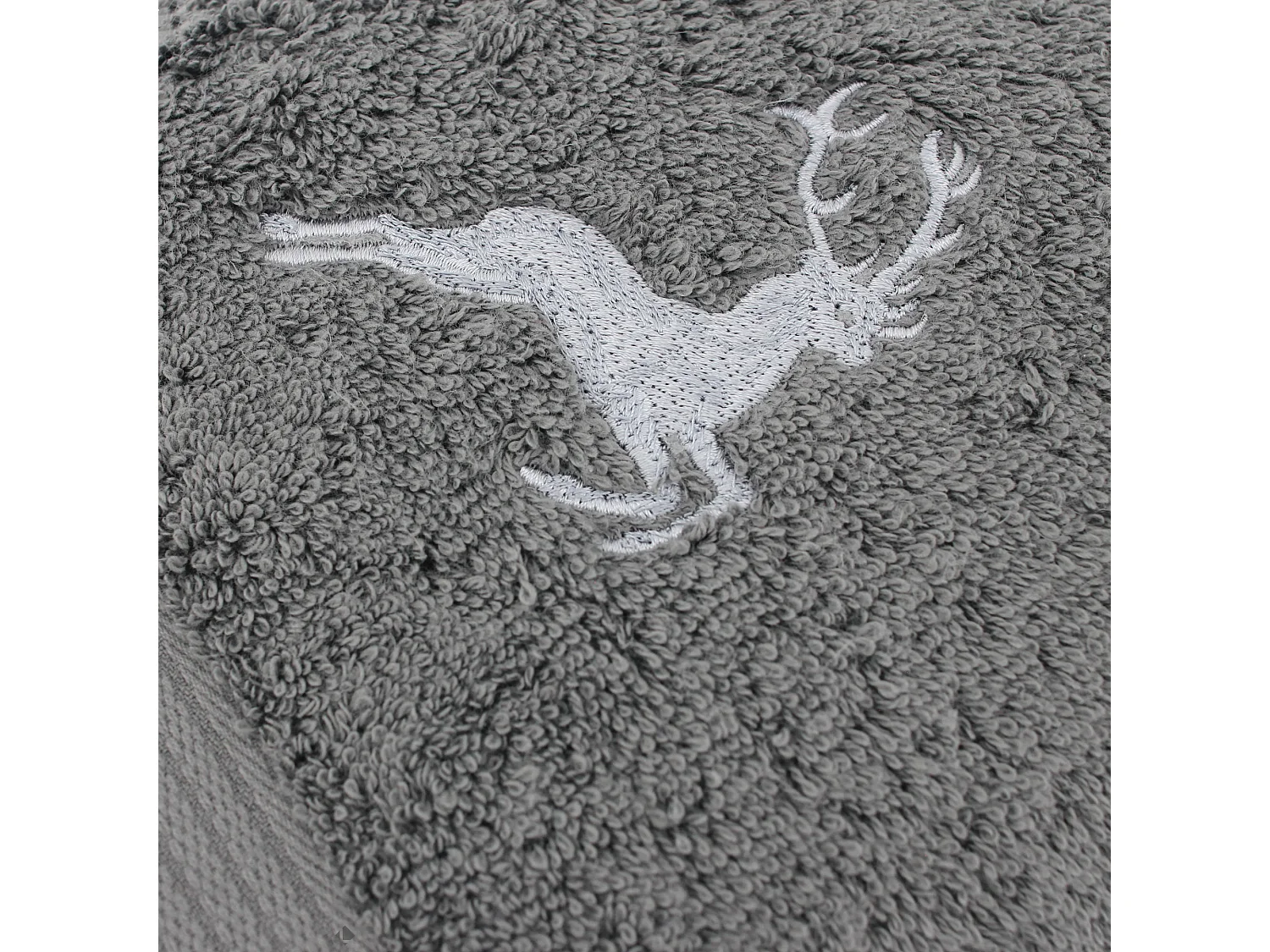 Serviette de toilette 50x100 cm HIRSH Anthracite/Gris 600 g/m2