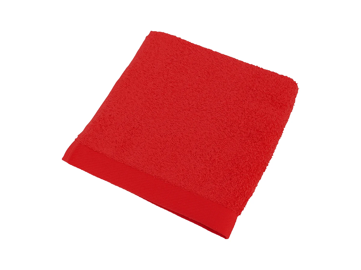 Serviette de toilette 50x100 cm coton peigné ALBA rouge