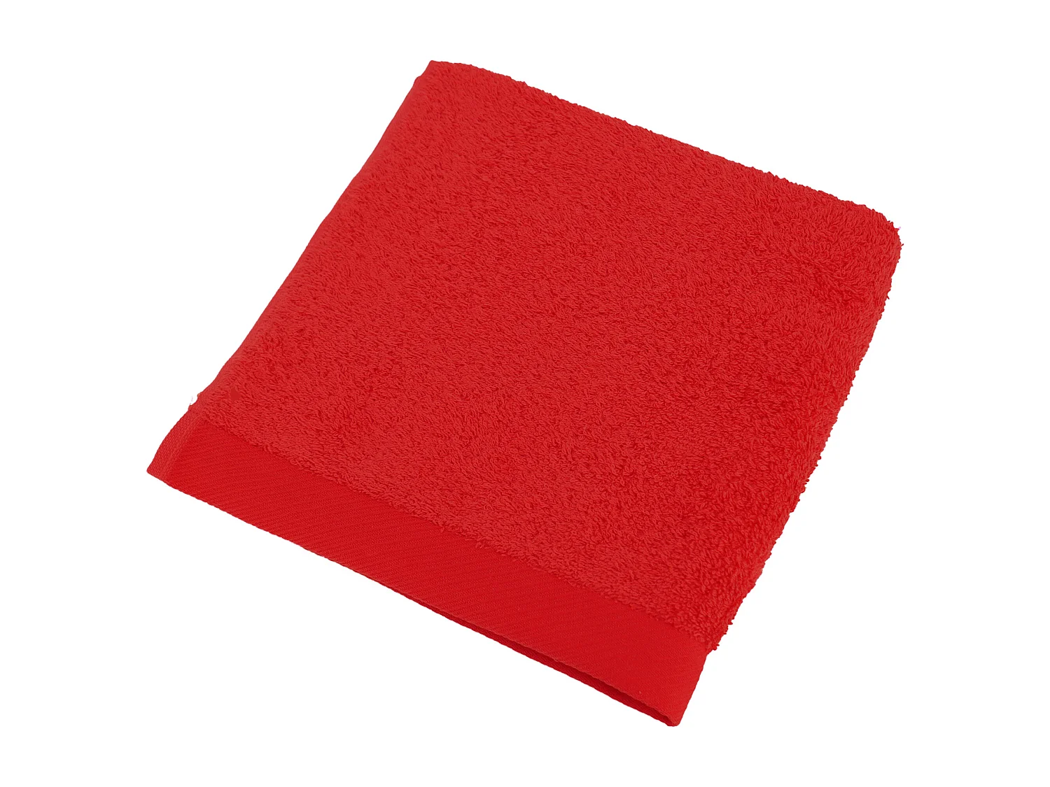 Serviette de toilette 50x100 cm coton peigné ALBA rouge