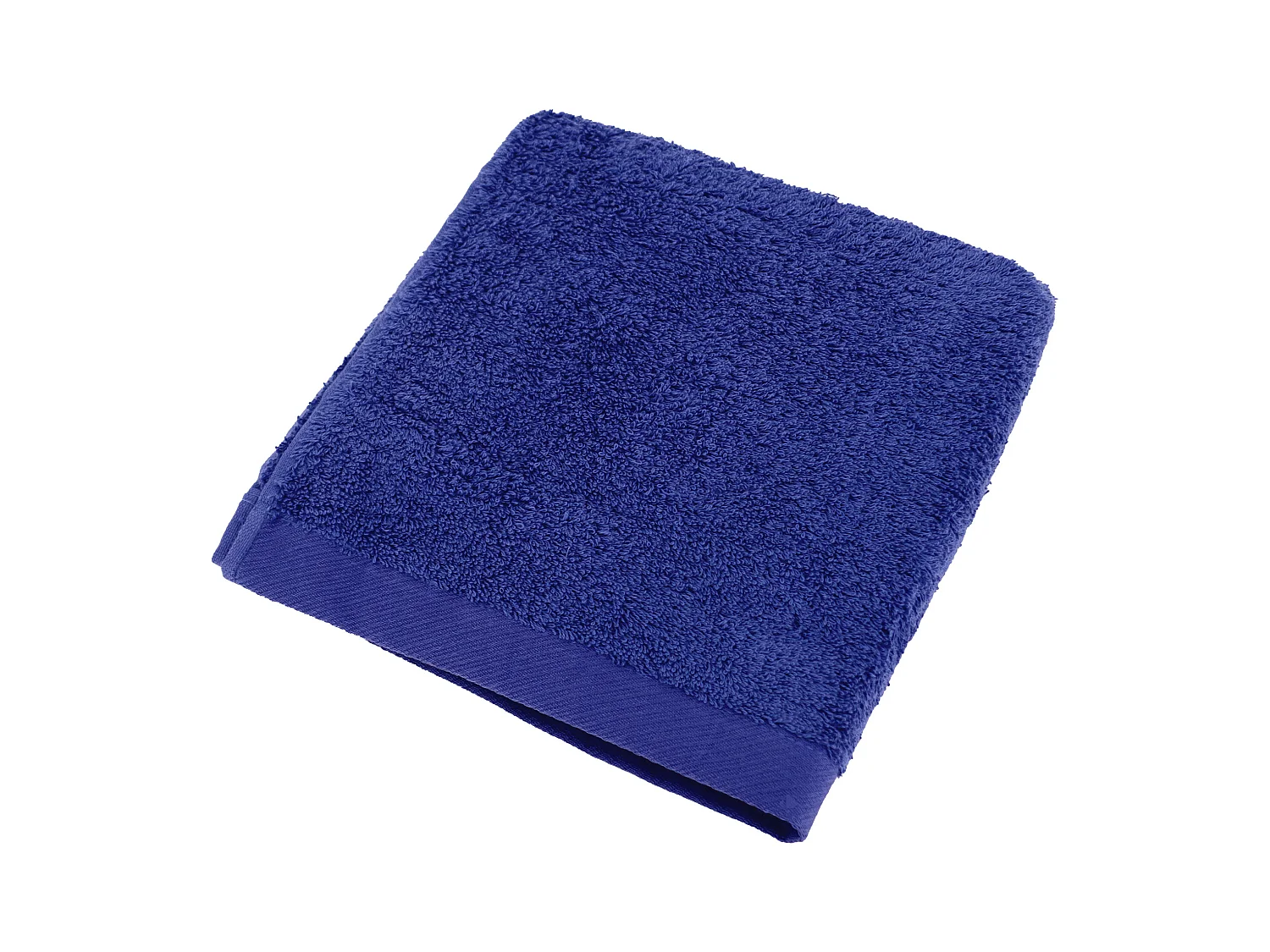 Serviette de toilette 50x100 cm coton peigné ALBA bleu moyen
