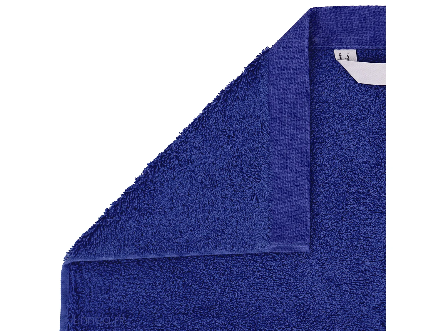 Serviette de toilette 50x100 cm coton peigné ALBA bleu moyen