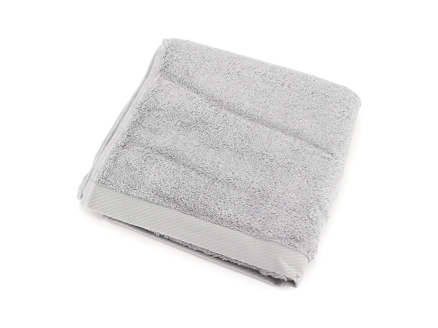 Serviette de toilette 50x100 cm coton peigné ALBA argent