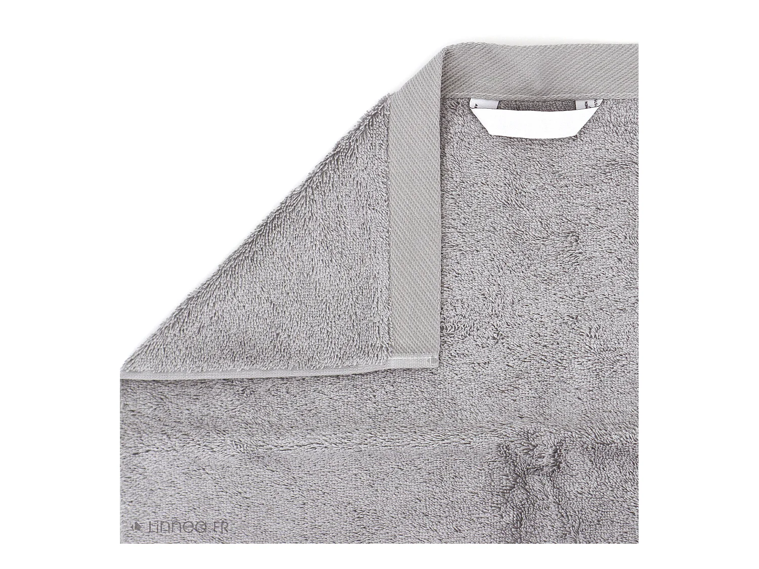 Serviette de toilette 50x100 cm coton peigné ALBA argent