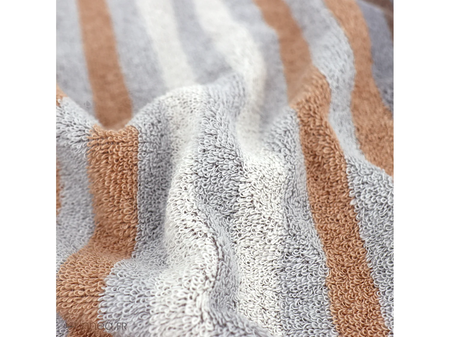Serviette de toilette 50x100 cm PURE STRIPES beige