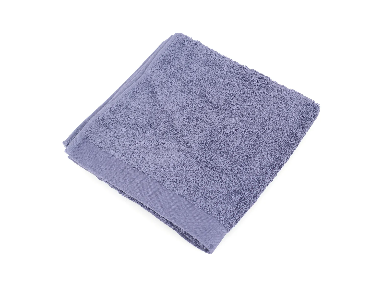 Serviette de toilette 50x100 cm coton peigné ALBA acier