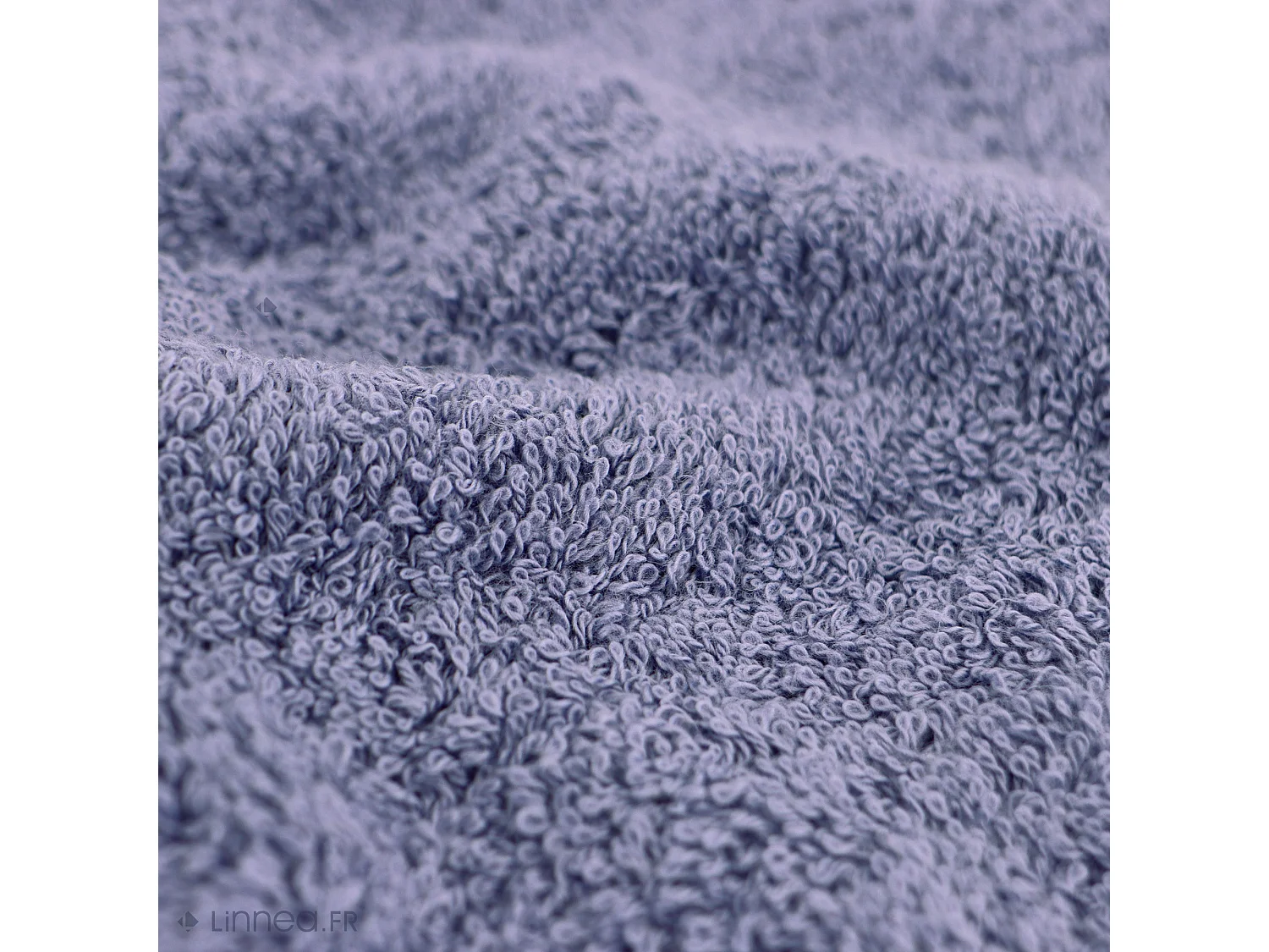 Serviette de toilette 50x100 cm coton peigné ALBA acier