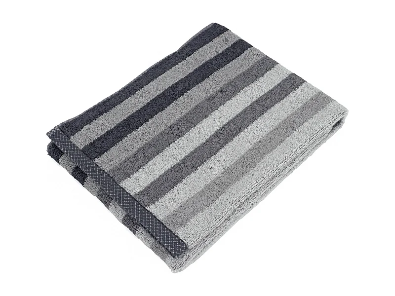 Serviette de toilette 50x100 cm PURE STRIPES anthracite