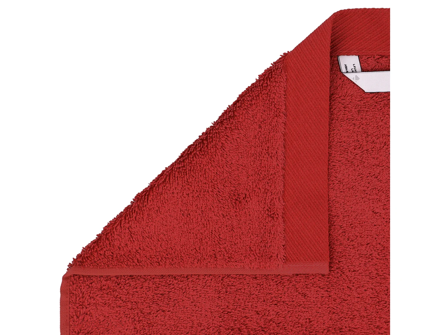 Serviette de toilette 50x100 cm coton peigné ALBA bordeaux