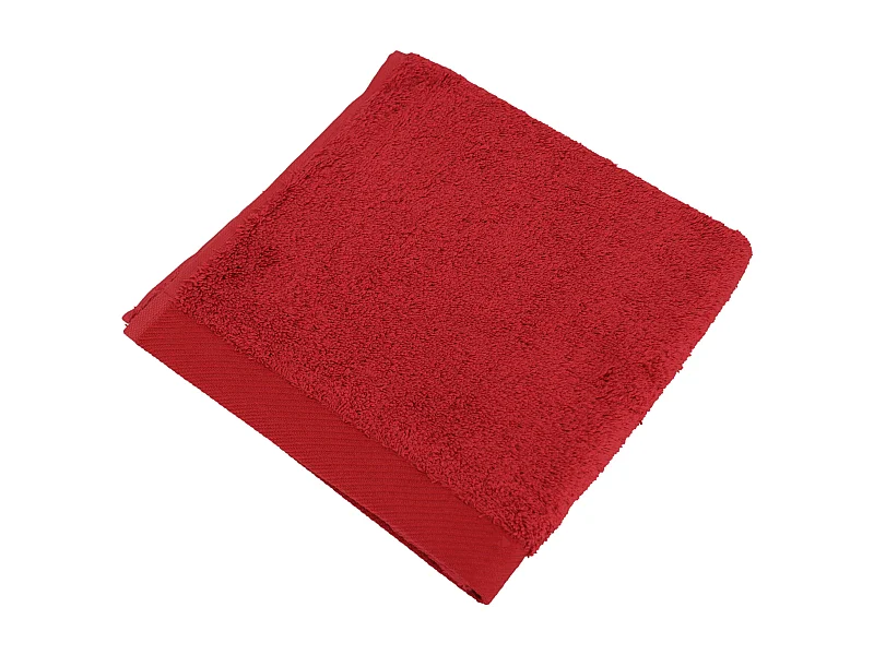 Serviette de toilette 50x100 cm coton peigné ALBA bordeaux