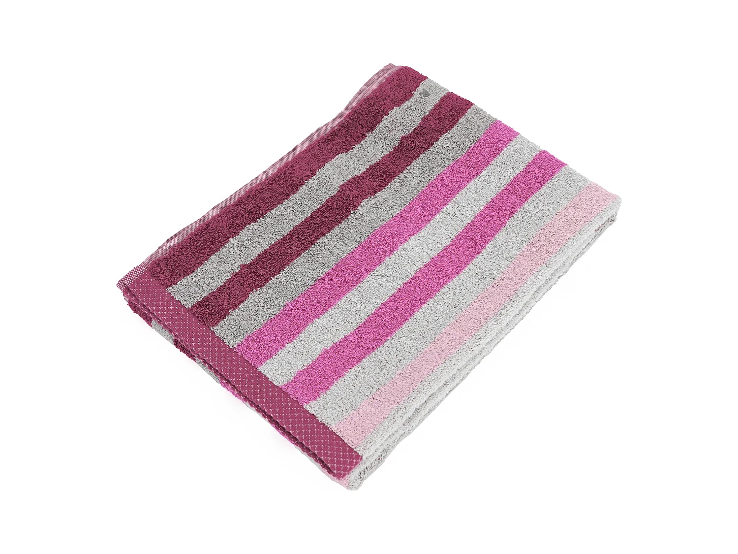 Serviette de toilette 50x100 cm PURE STRIPES rose lavande