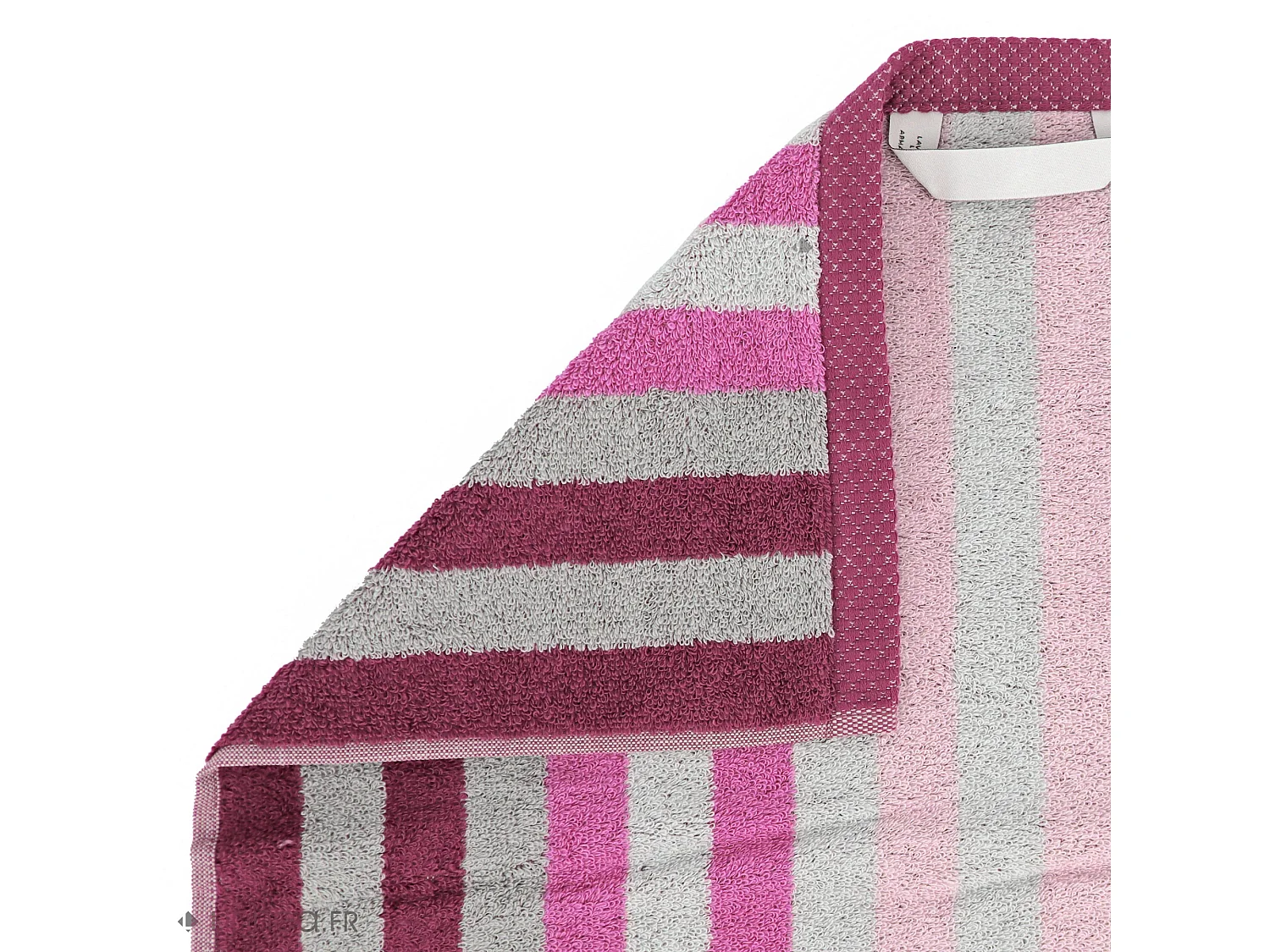 Serviette de toilette 50x100 cm PURE STRIPES rose lavande