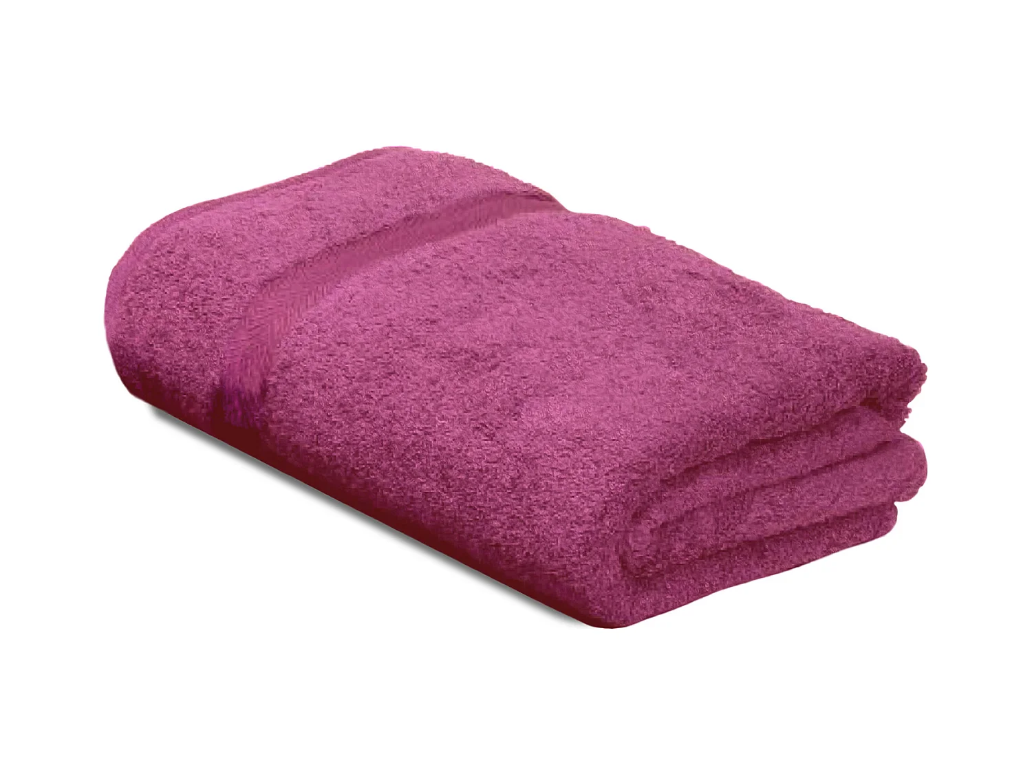 Serviette de toilette 50x100 cm ROYAL CRESENT Rose Vin 650 g/m2